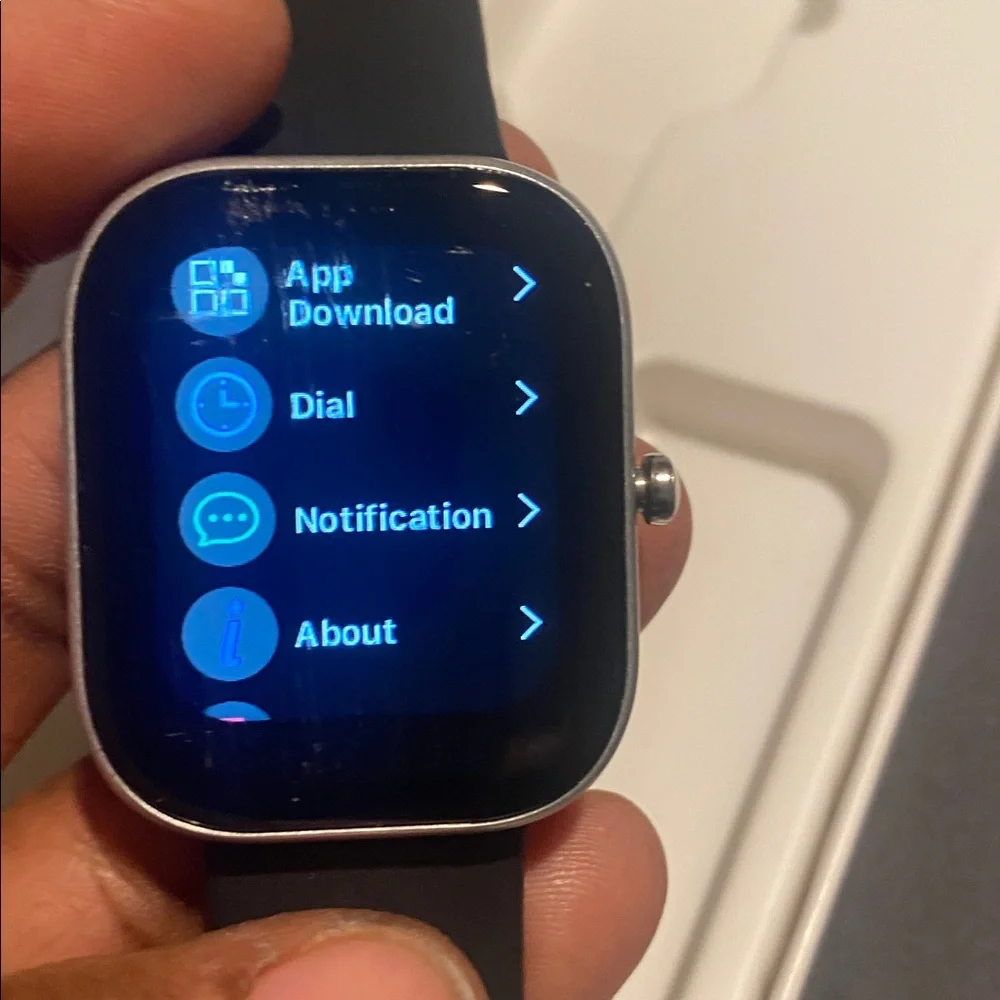Smart Watch with Black Band